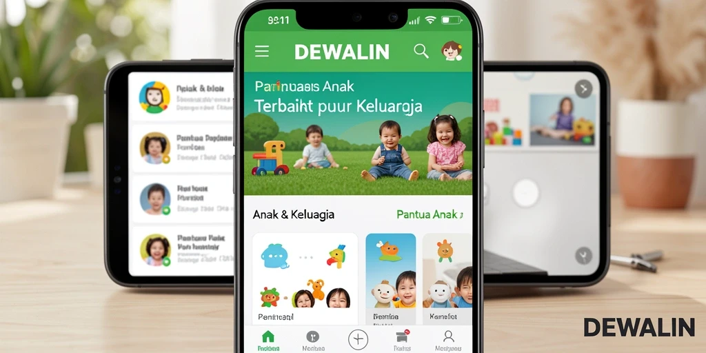 Tampilan antarmuka DEWALIN yang ramah anak dan interaktif.