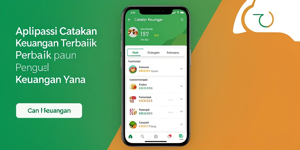 Tampilan antarmuka aplikasi T6 yang intuitif untuk Catatan Keuangan.