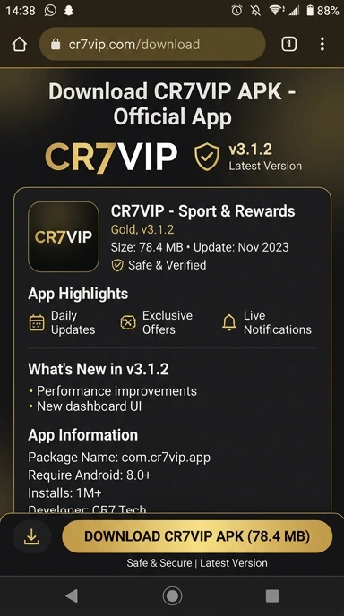 Unduh dan Instal APK cr7vip untuk Android